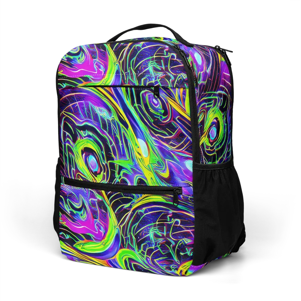 Circuit Bloom on Utility Backpack — Left Front