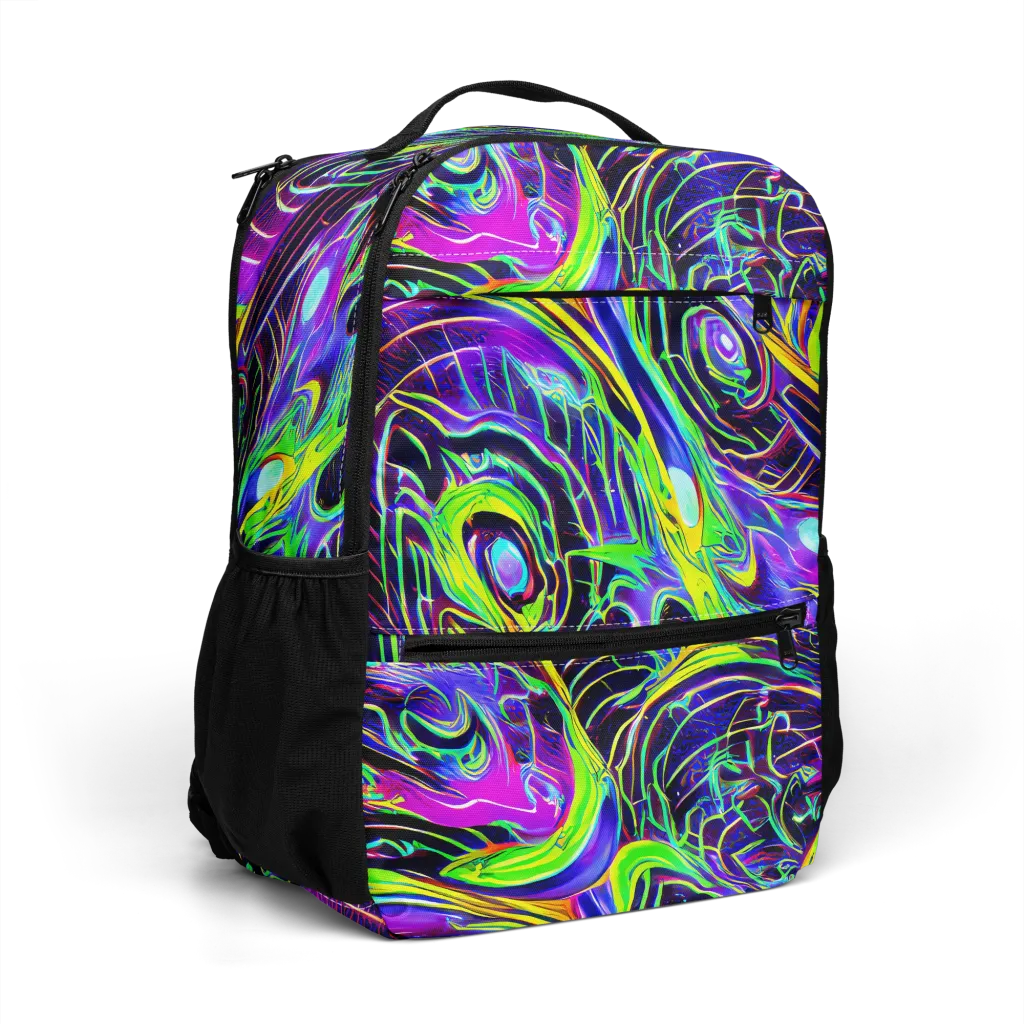 Circuit Bloom on Utility Backpack — Right Front