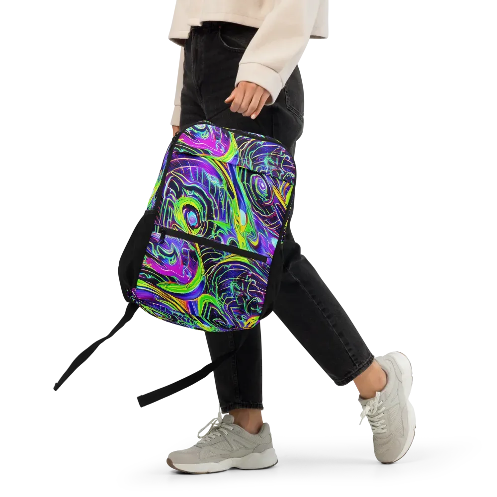 Circuit Bloom on Utility Backpack — Front