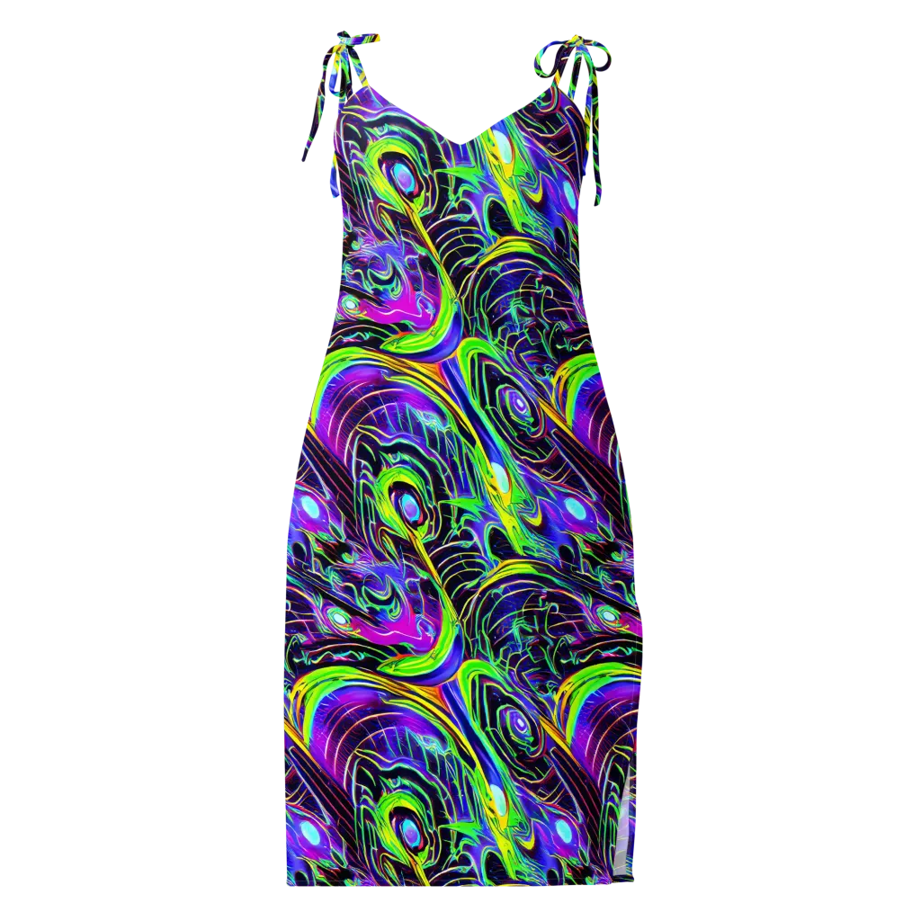 Circuit Bloom on Slip Dress — Front