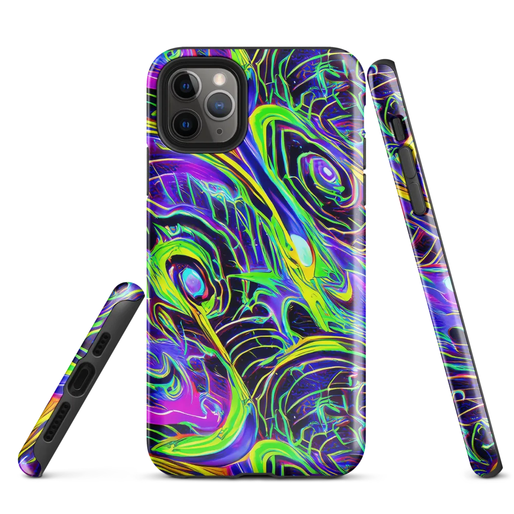 Circuit Bloom on Tough Case for iPhone® — Front