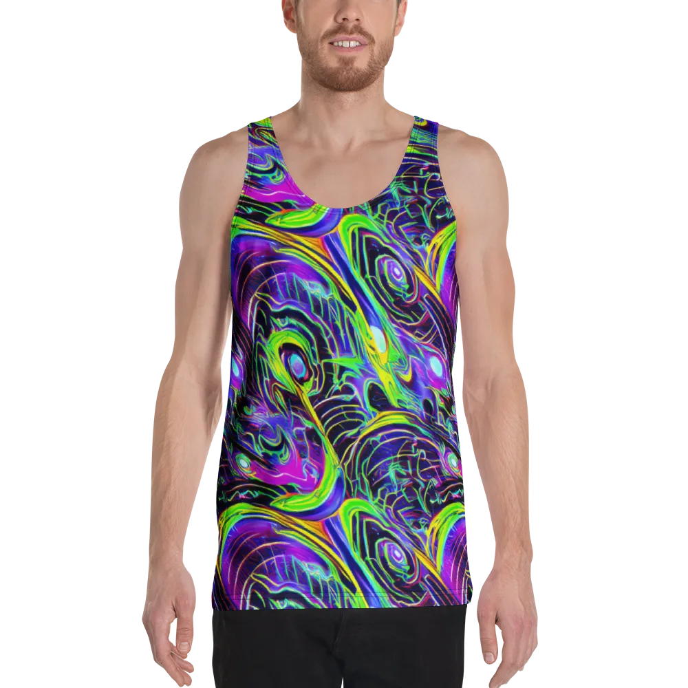 Circuit Bloom on Men's Tank Top — Front