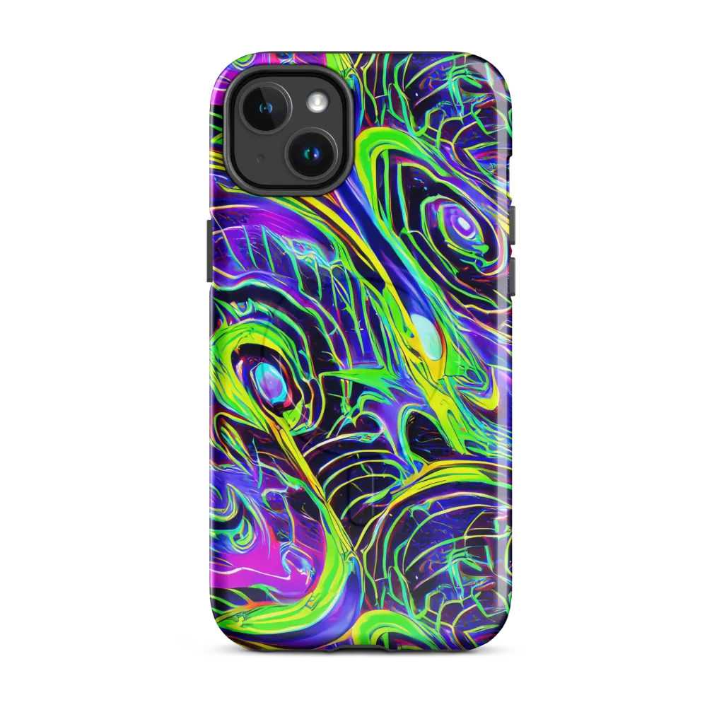 Circuit Bloom on MagSafe Tough Case for iPhone® — Front