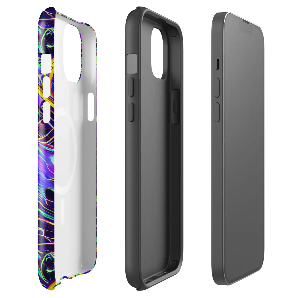 Circuit Bloom on MagSafe Tough Case for iPhone® — Front