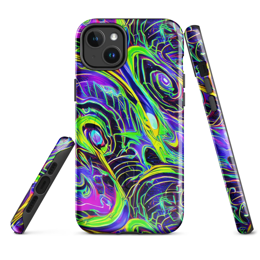 Circuit Bloom on MagSafe Tough Case for iPhone® — Front
