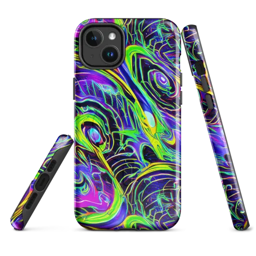 Circuit Bloom on a MagSafe Tough Case for iPhone®