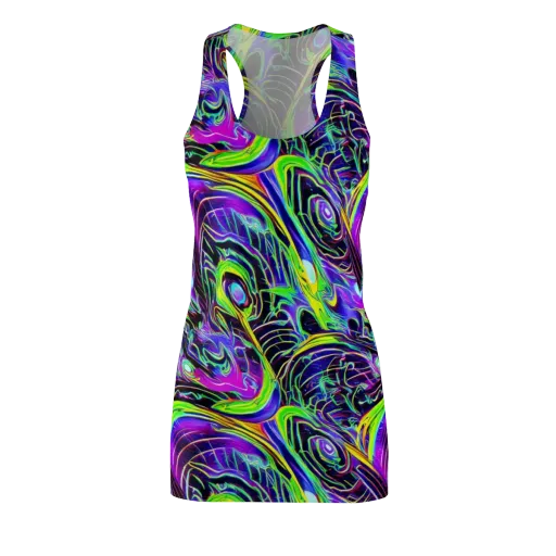 Circuit Bloom on a Racerback Dress