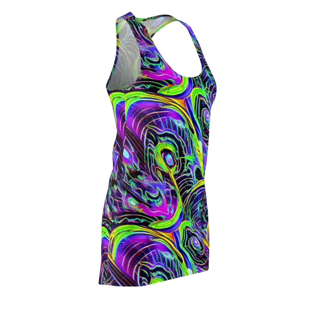 Circuit Bloom on Racerback Dress — Front Side