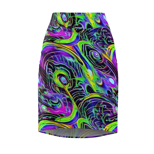 Circuit Bloom on a Pencil Skirt