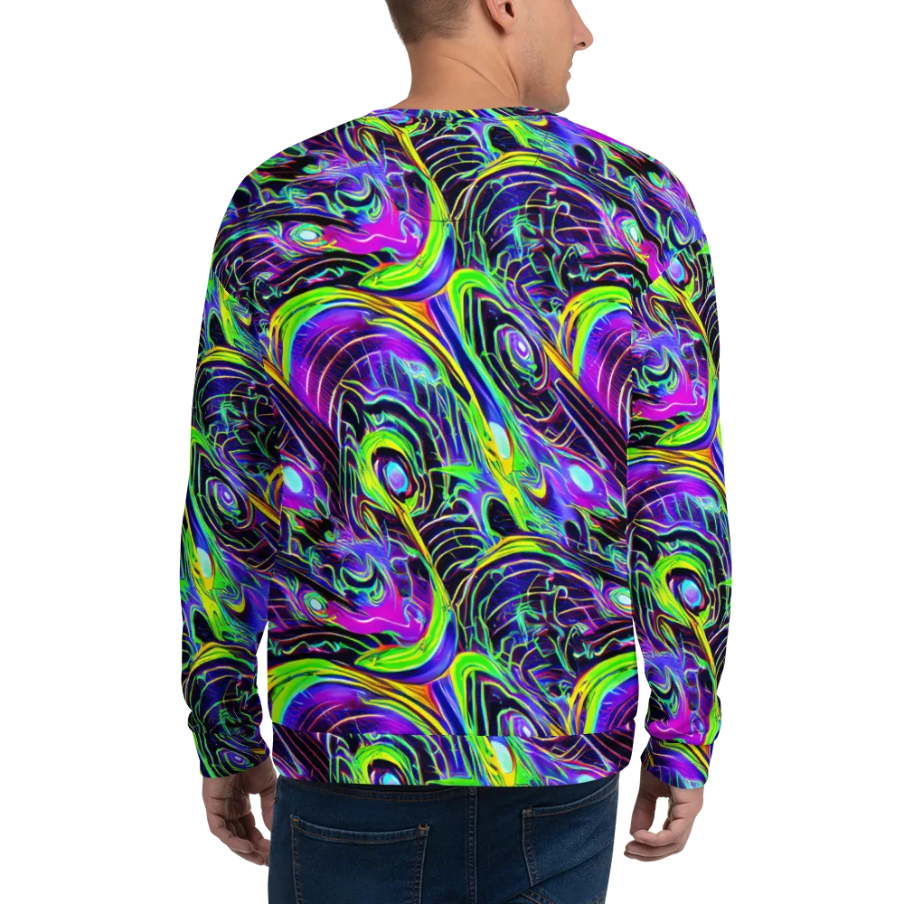 Circuit Bloom on Sweatshirt — Back