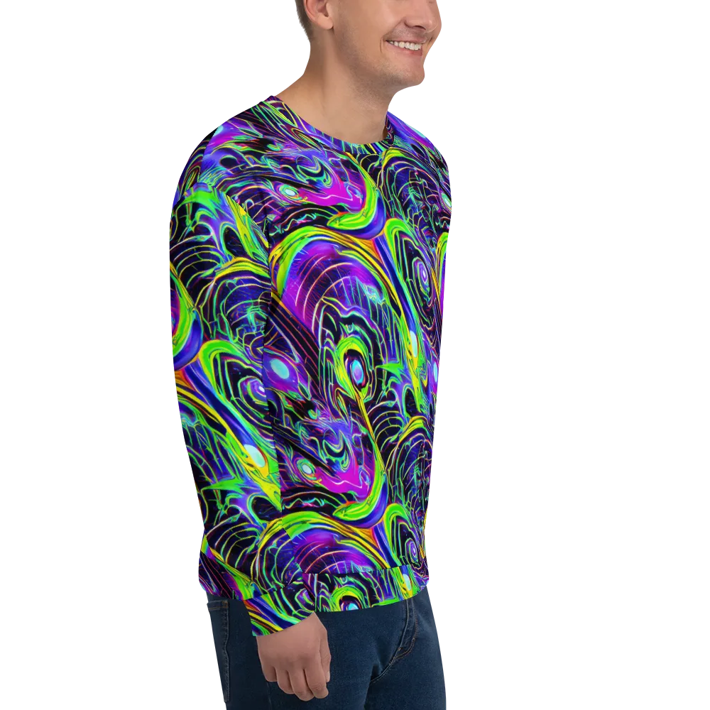 Circuit Bloom on Sweatshirt — Right Front