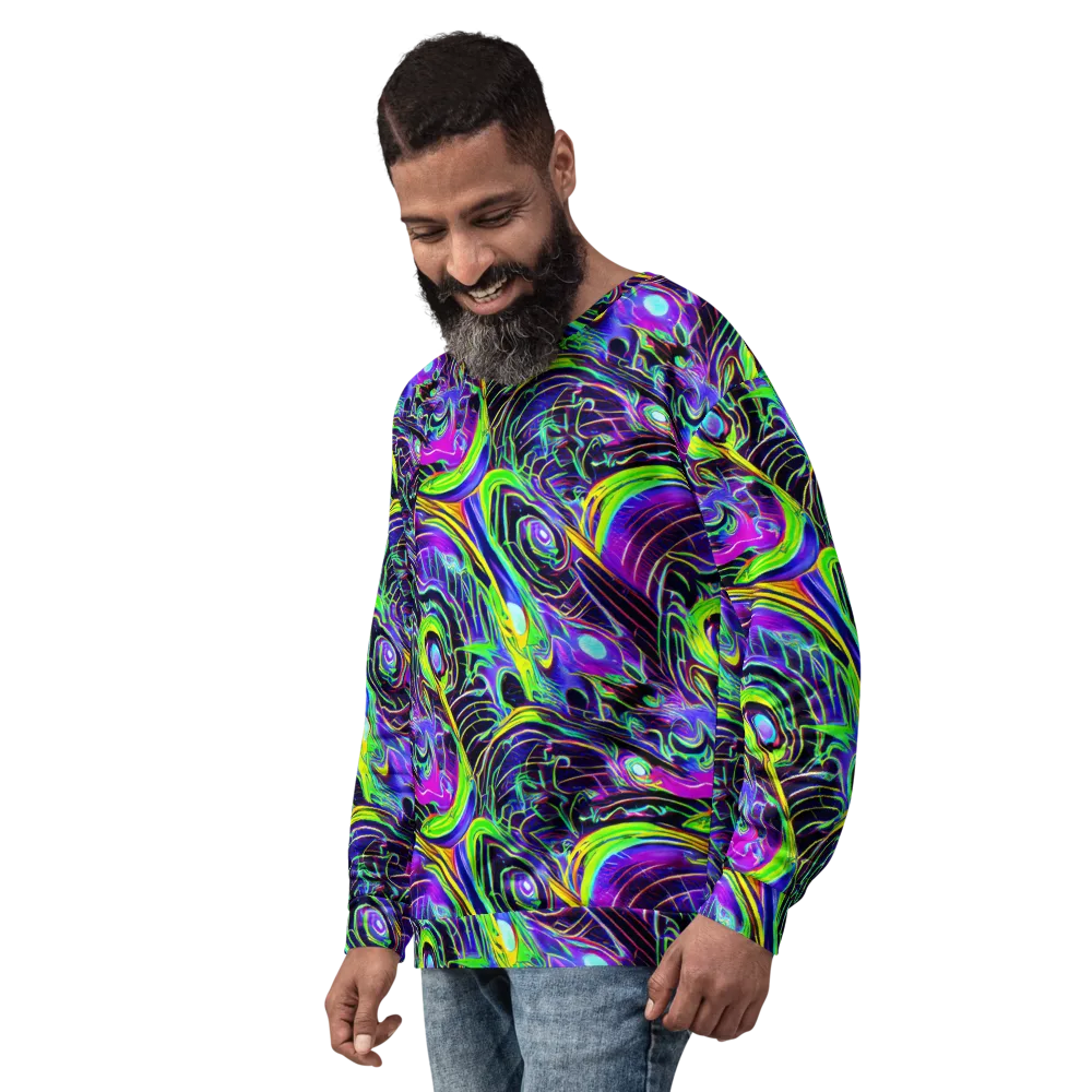 Circuit Bloom on Sweatshirt — Left Front