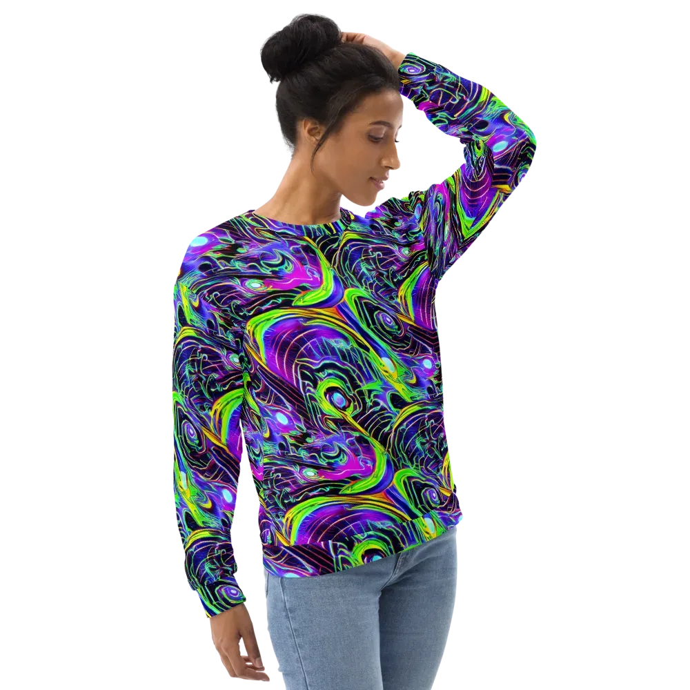 Circuit Bloom on Sweatshirt — Right Front