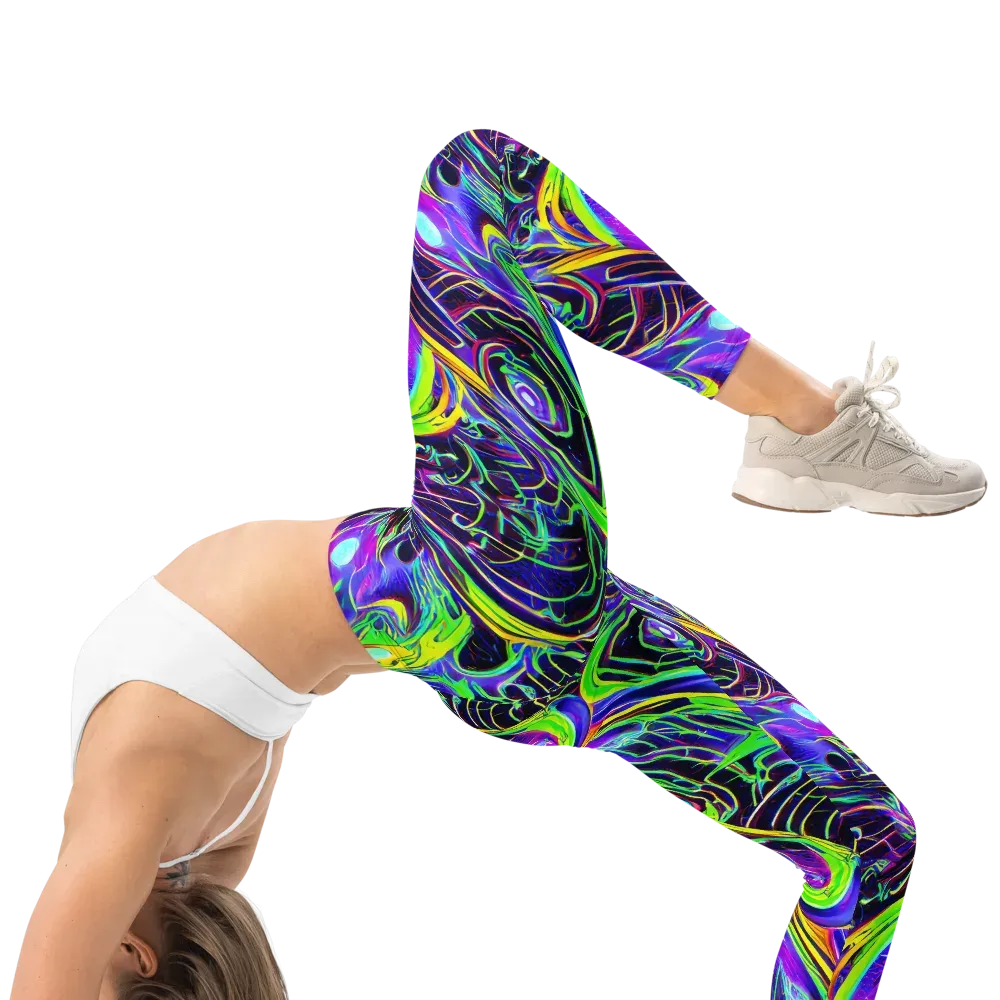 Circuit Bloom on Leggings — Right