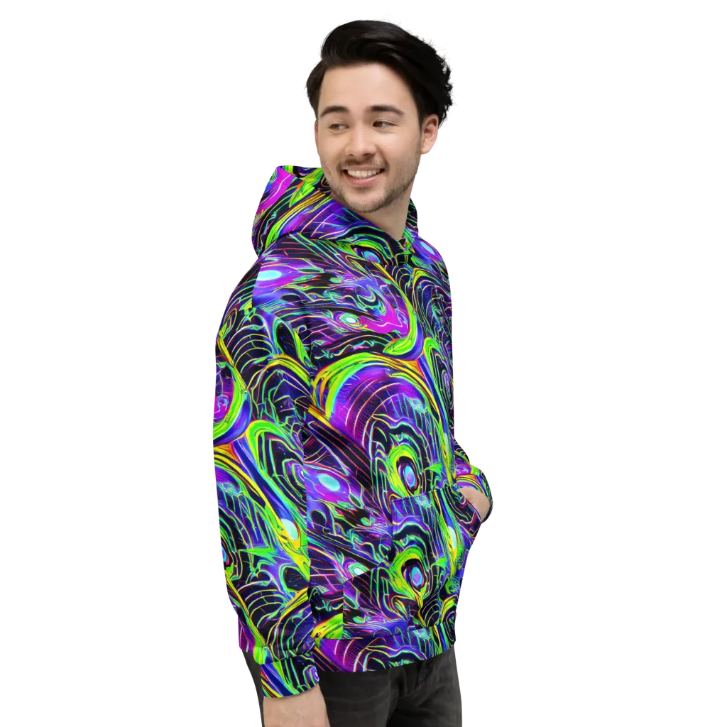 Circuit Bloom on Hoodie — Right
