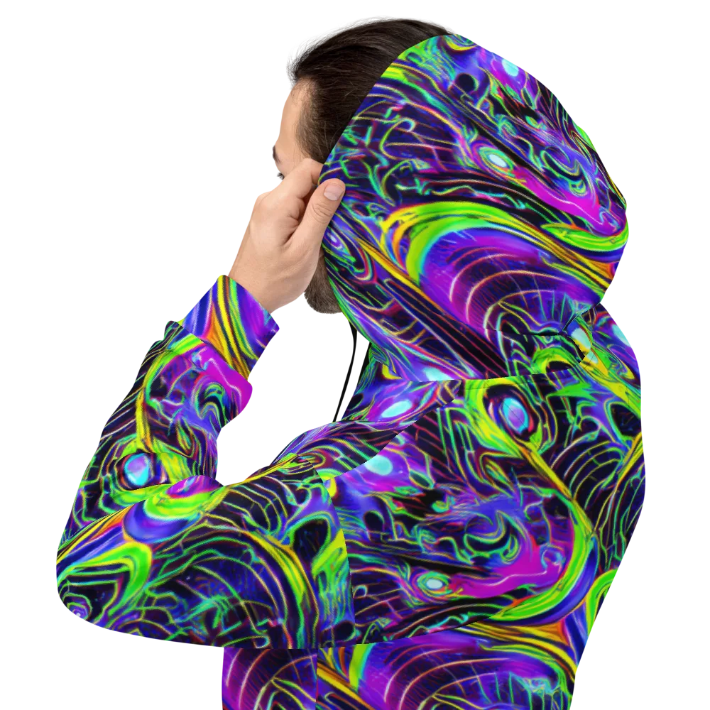 Circuit Bloom on Hoodie — Back