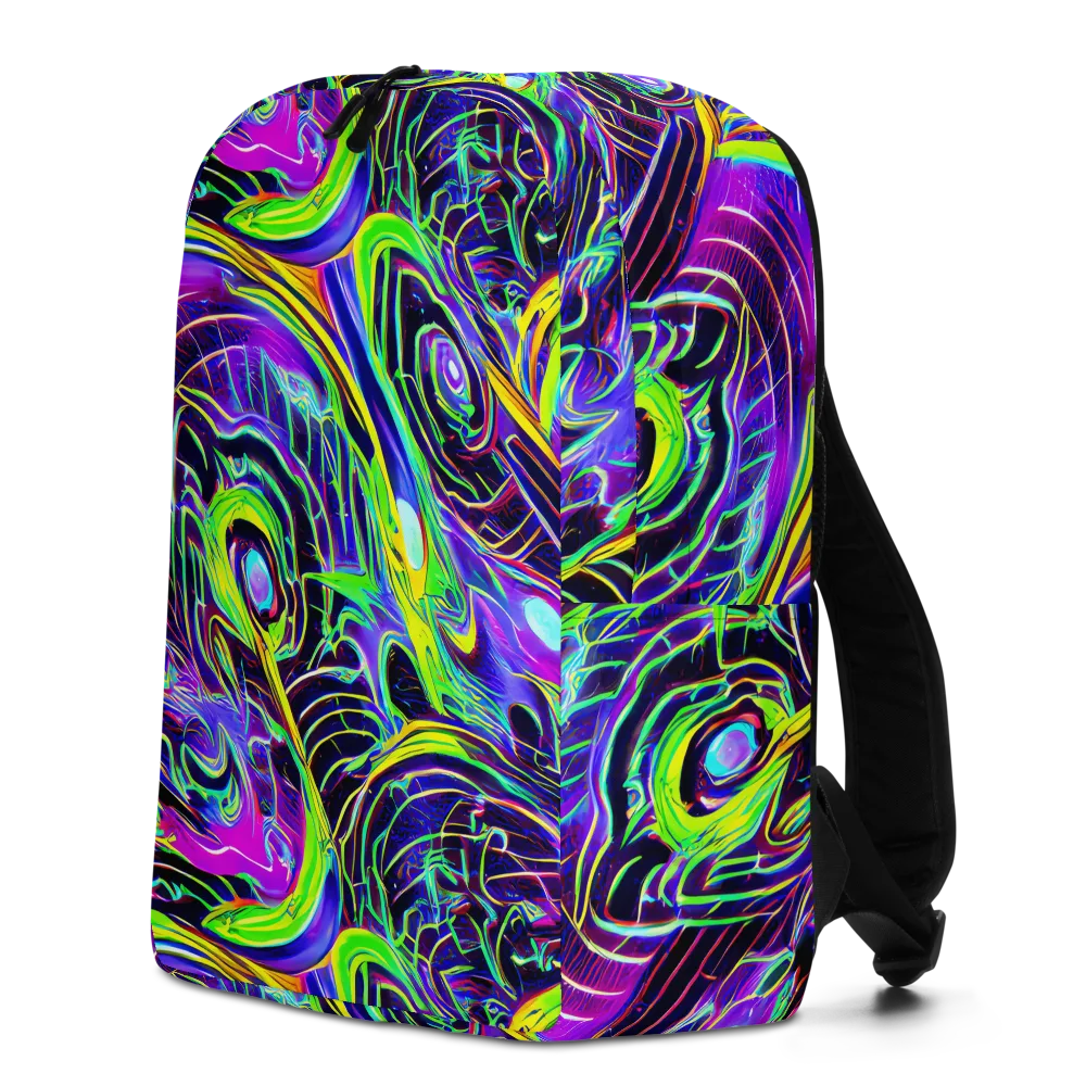 Circuit Bloom on Minimalist Backpack — Left