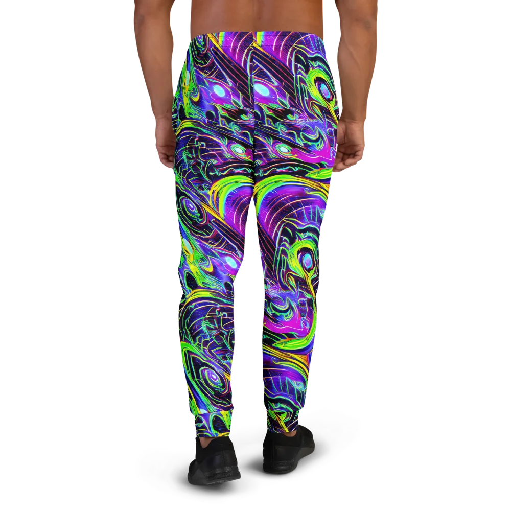 Circuit Bloom on Men's Joggers — Back