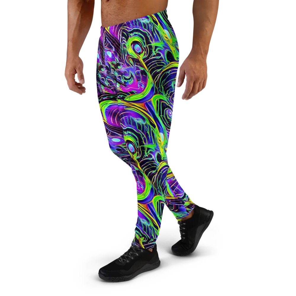 Circuit Bloom on Men's Joggers — Left