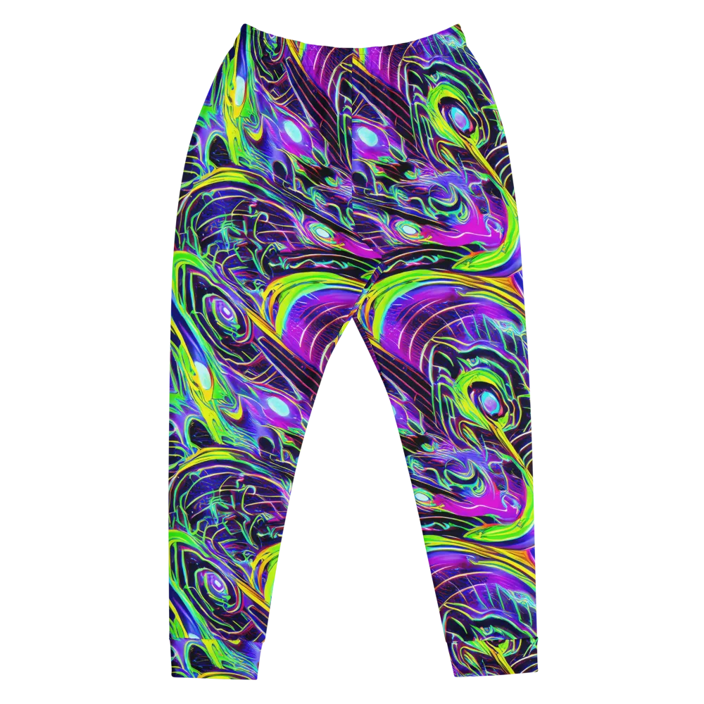 Circuit Bloom on Men's Joggers — Front