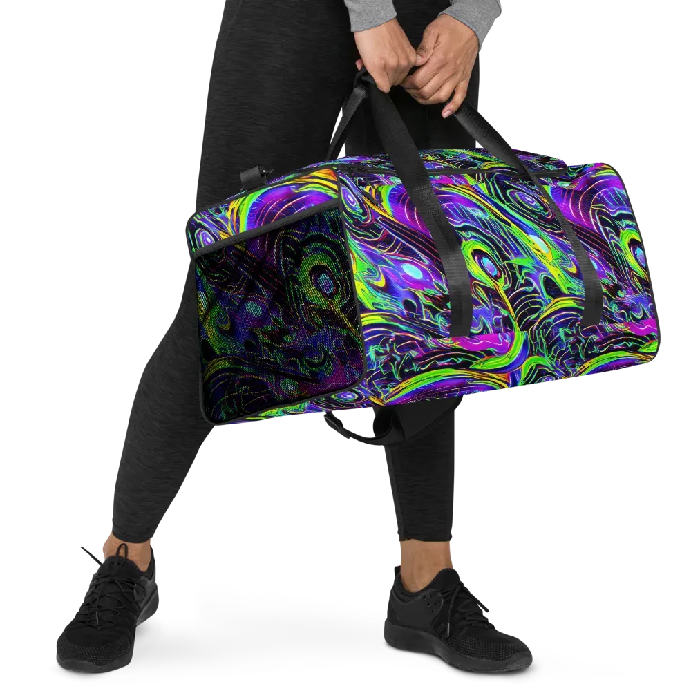 Circuit Bloom on Duffle Bag — Right Front