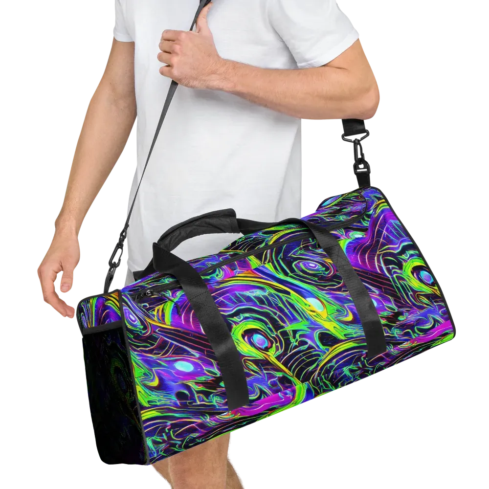 Circuit Bloom on Duffle Bag — Right Front