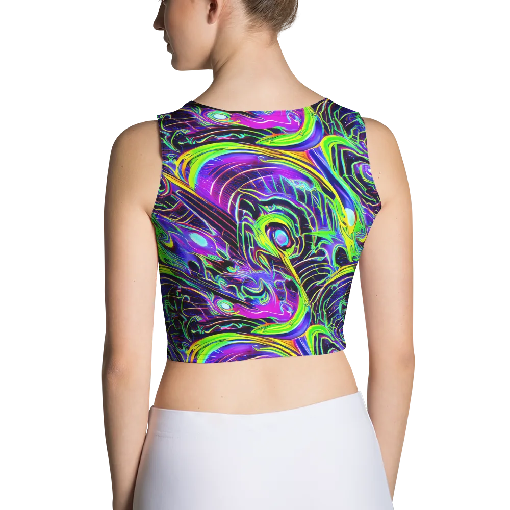 Circuit Bloom on Crop Top — Back