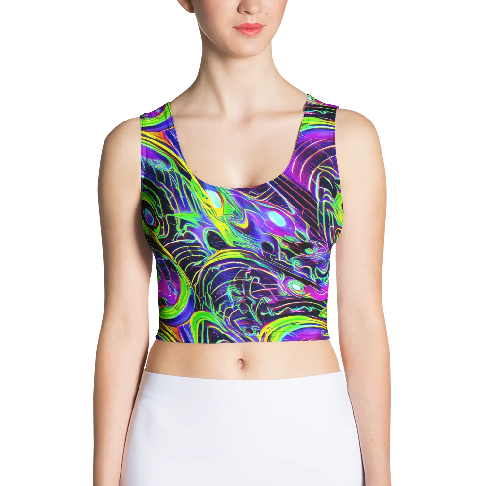 Circuit Bloom on Crop Top — Front