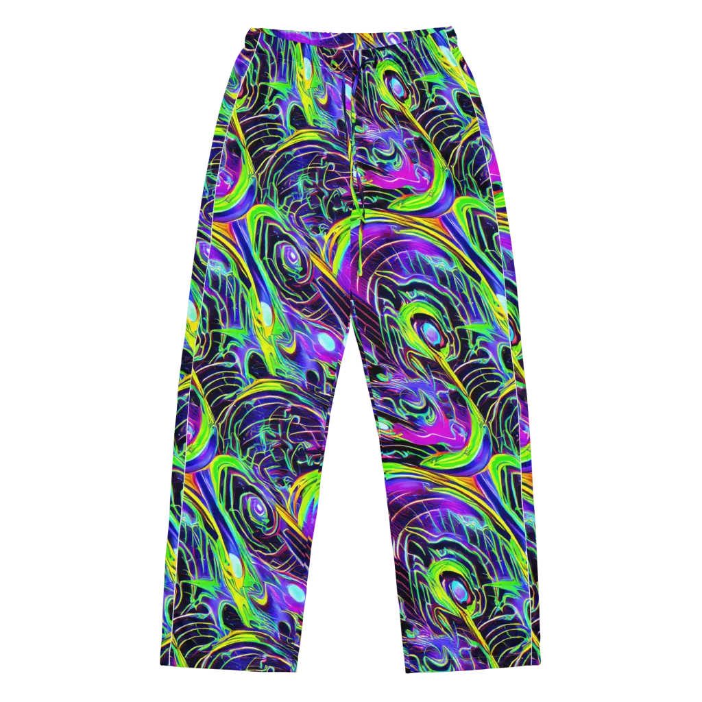 Circuit Bloom on Women's Pajama Pants — Front
