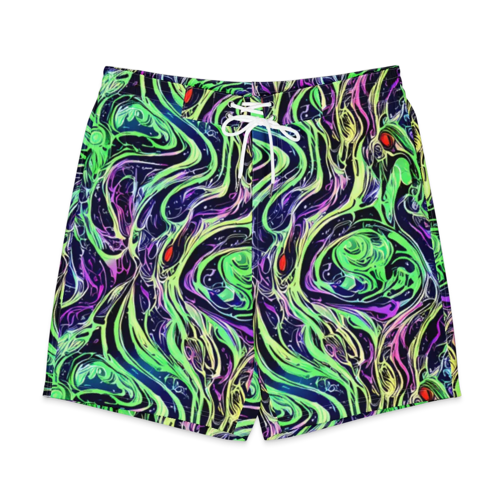 Alien Current on Men's Board Shorts — Front