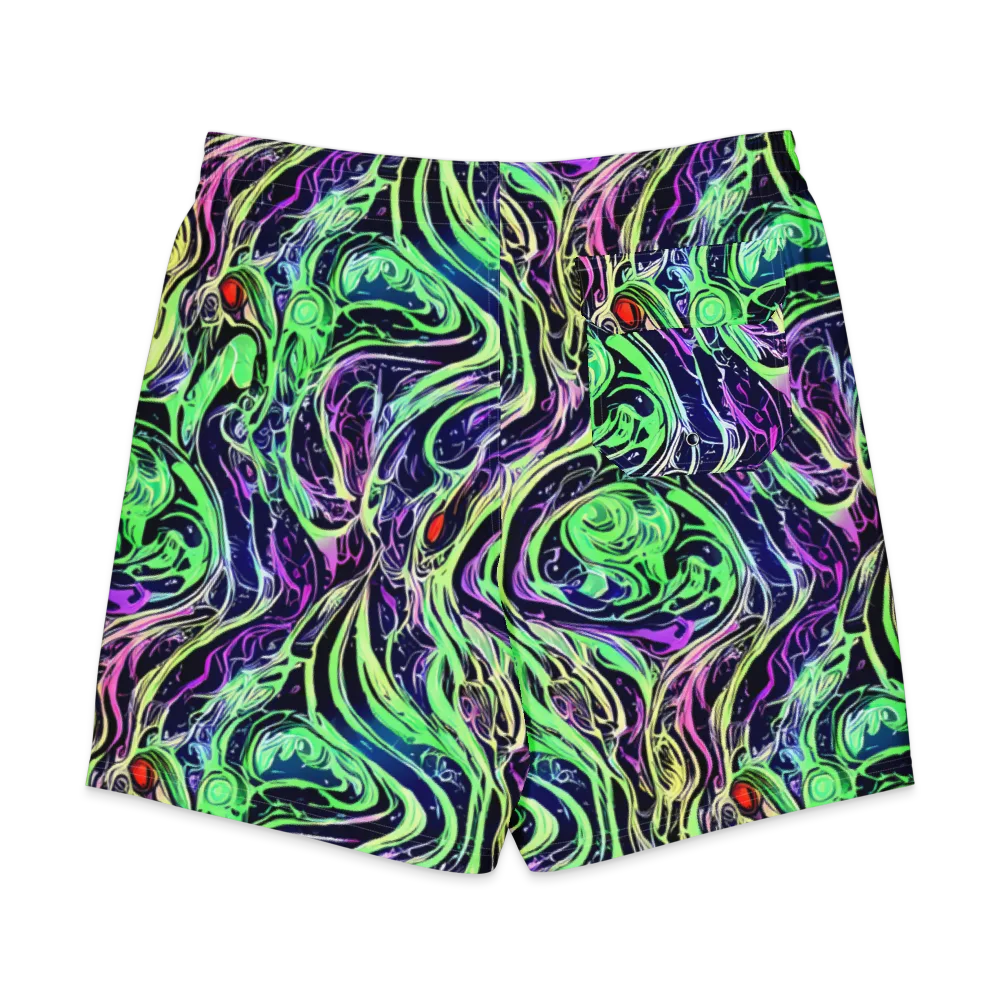 Alien Current on Men's Board Shorts — Back