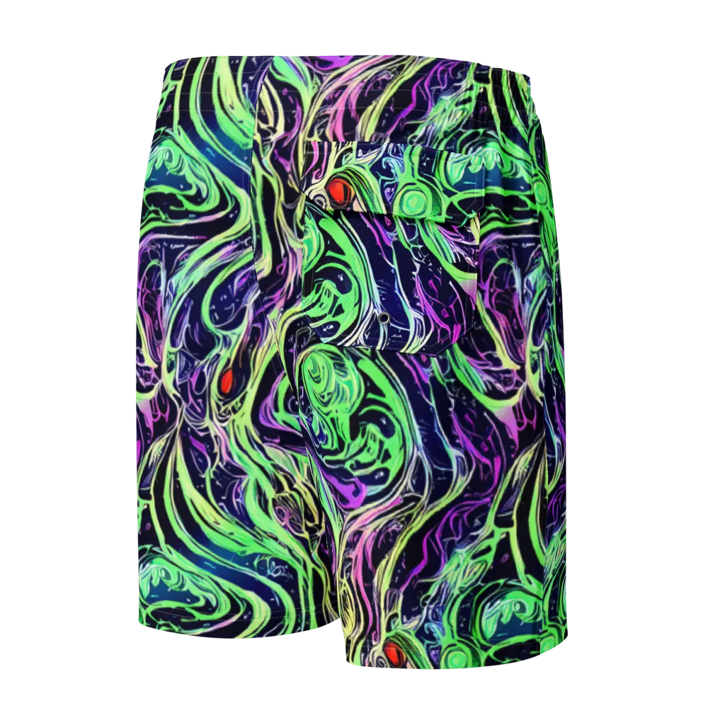Alien Current on Men's Board Shorts — Back
