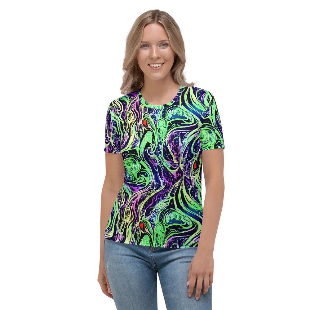 Alien Current on Women's Crew Neck T-Shirt — Front