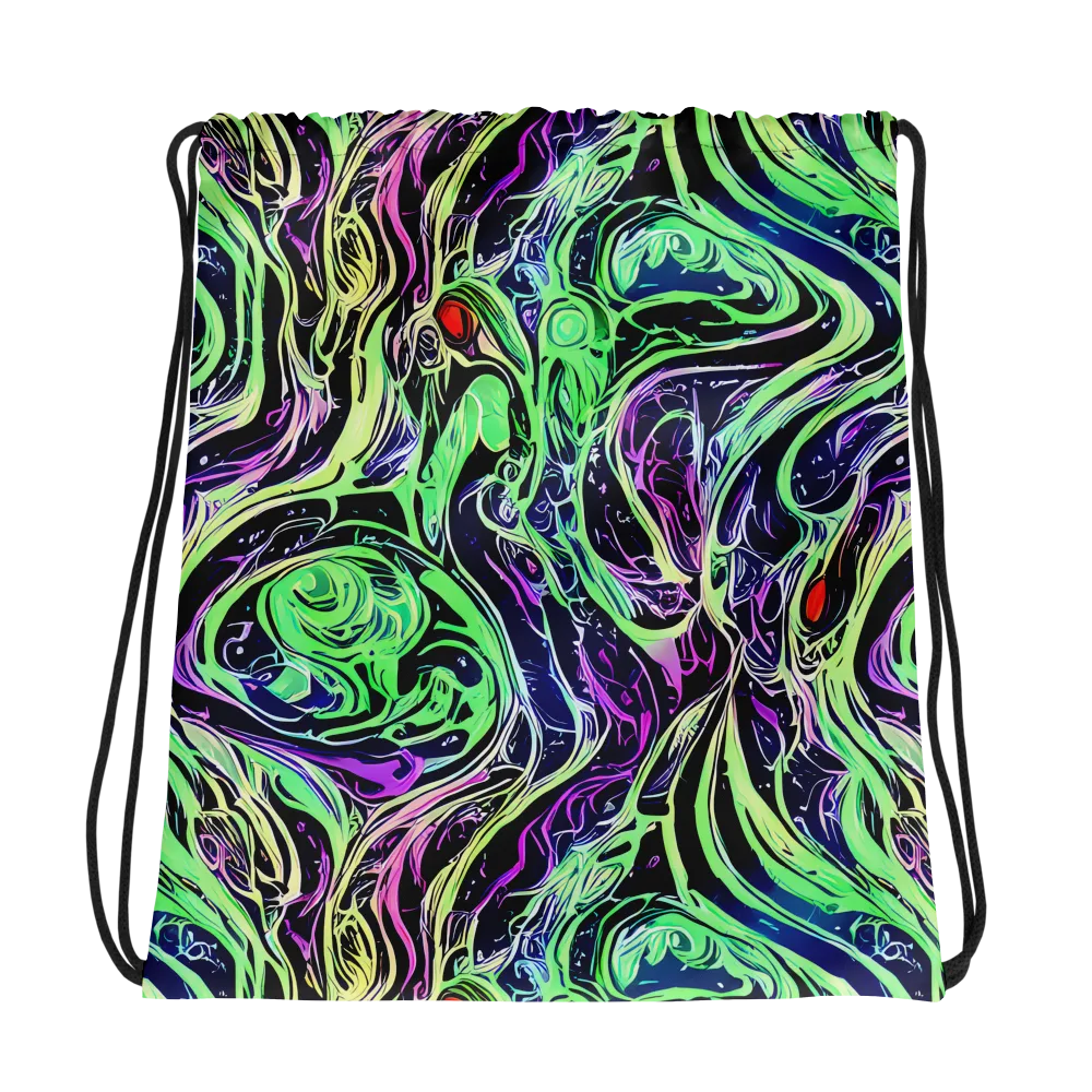 Alien Current on Drawstring Bag — Photo