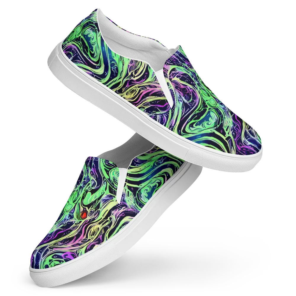 Alien Current on Women's Slip-On Canvas Shoes — Front