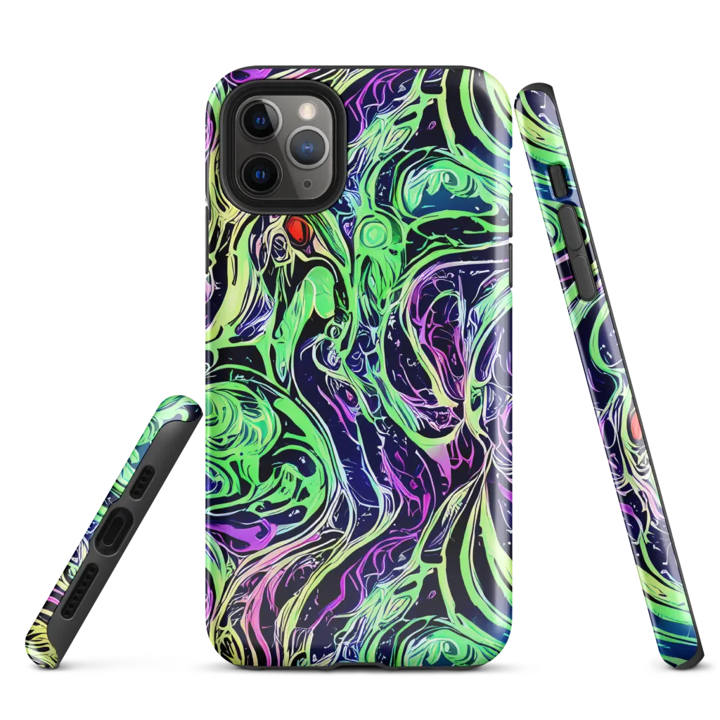 Alien Current on Tough Case for iPhone® — Front