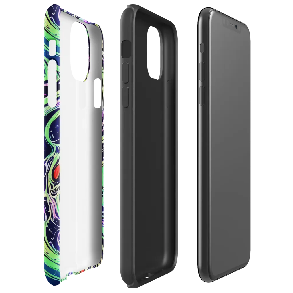 Alien Current on Tough Case for iPhone® — Right