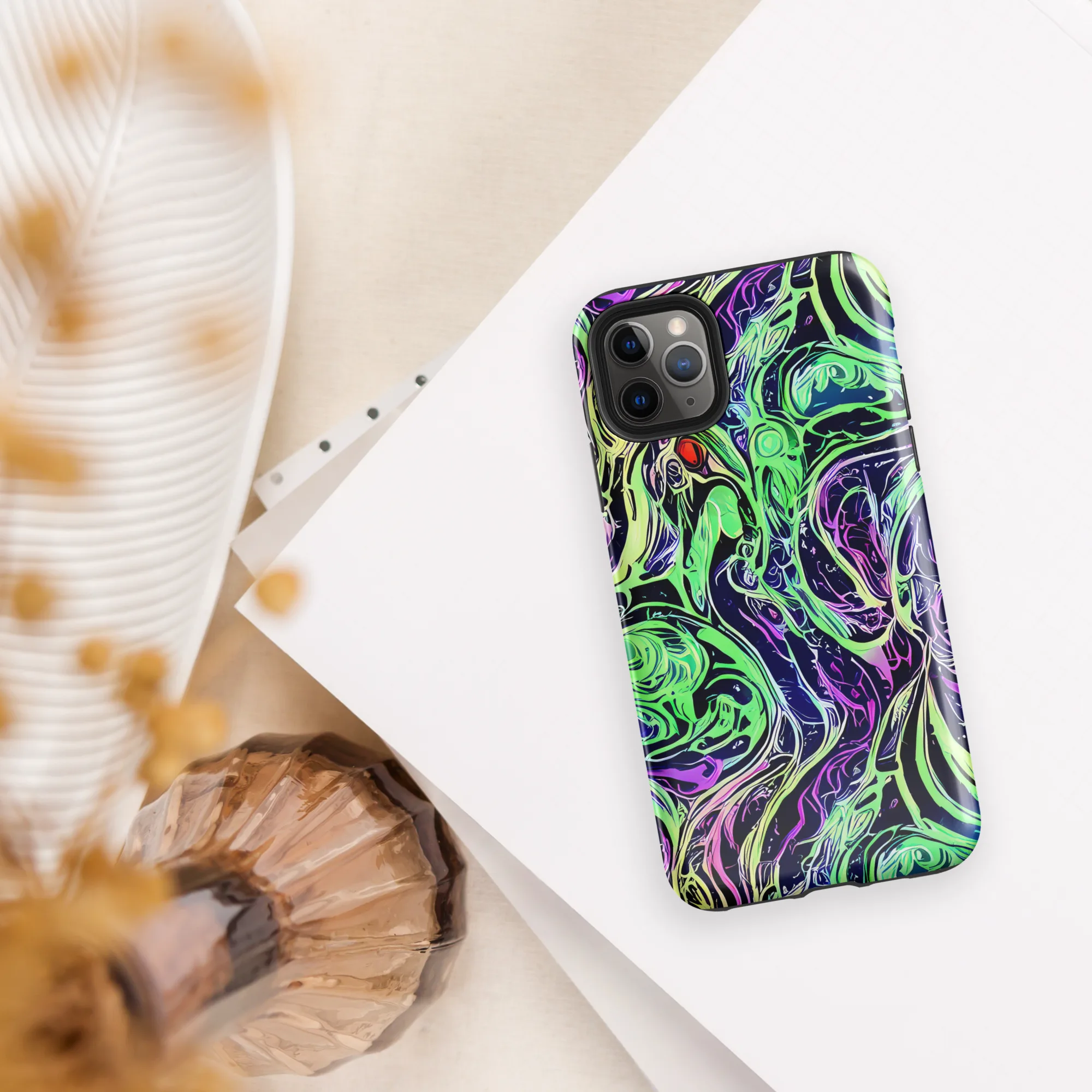 Alien Current on Tough Case for iPhone® — Front