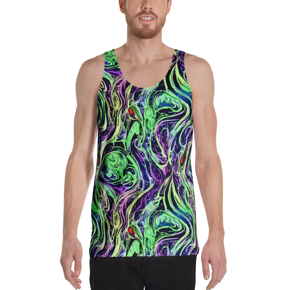 Alien Current on Men's Tank Top — Front