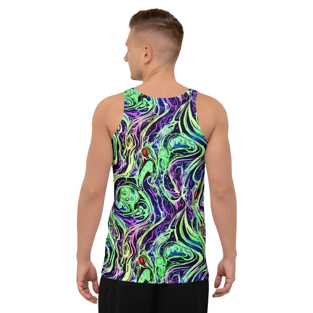Alien Current on Men's Tank Top — Back