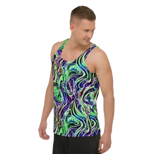 Alien Current on a Men's Tank Top
