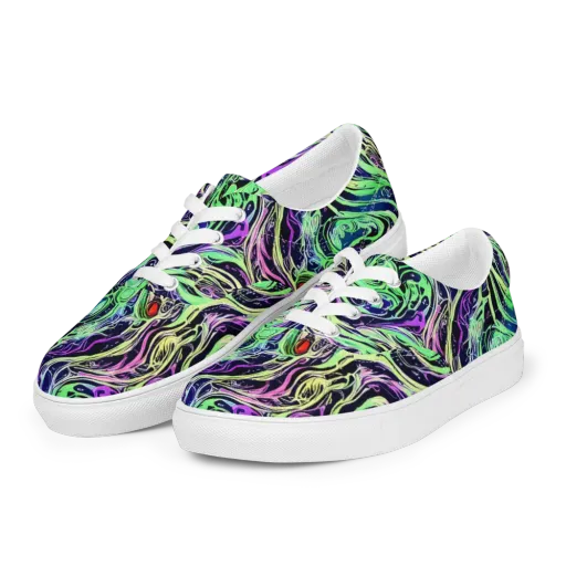 Alien Current on a Men's Lace-Up Canvas Shoes