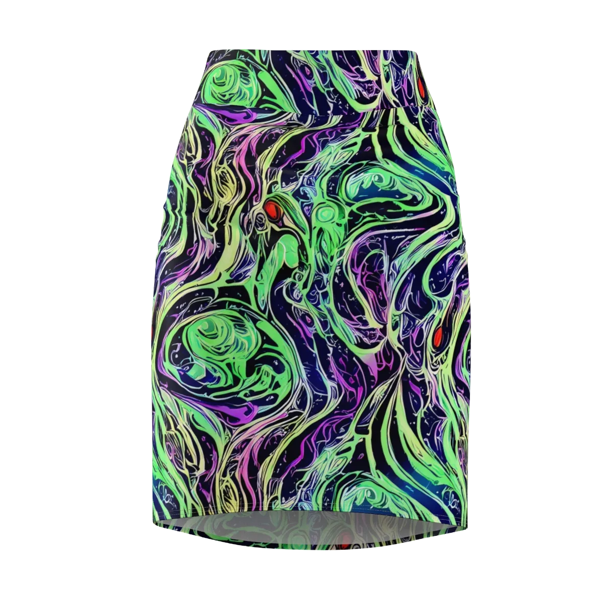 Alien Current on Pencil Skirt — Front