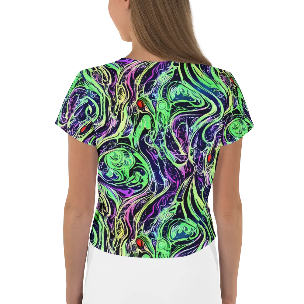 Alien Current on Crop Tee — Back