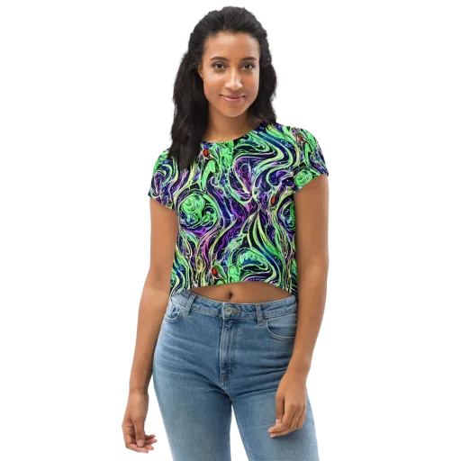 Alien Current on a Crop Tee