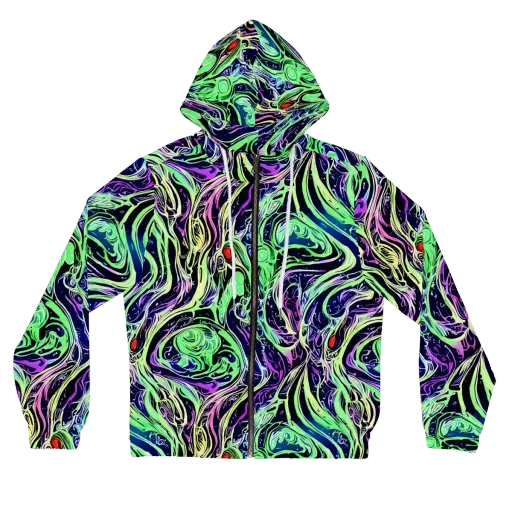 Alien Current on a Women's Full-Zip Hoodie