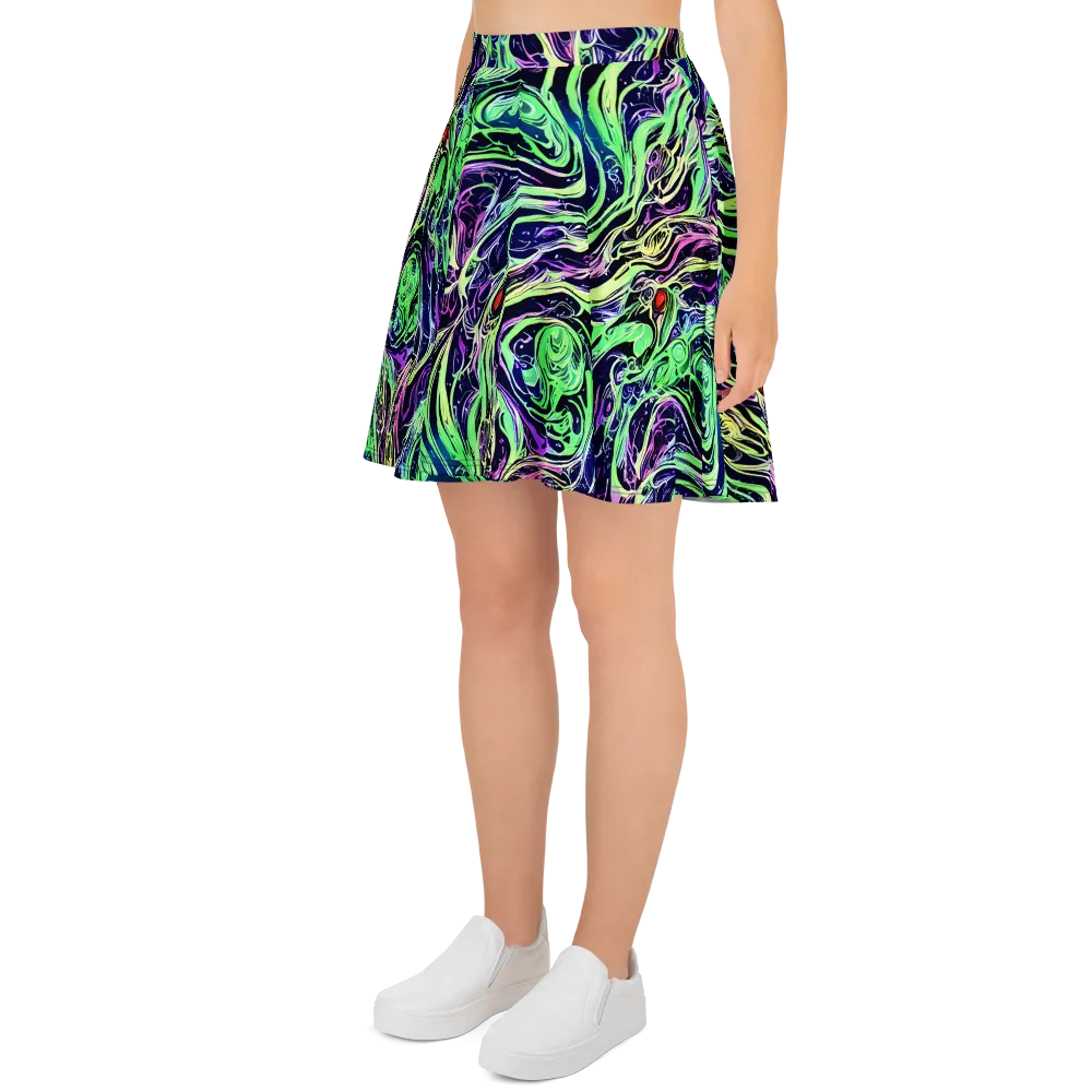 Alien Current on Skater Skirt — Left
