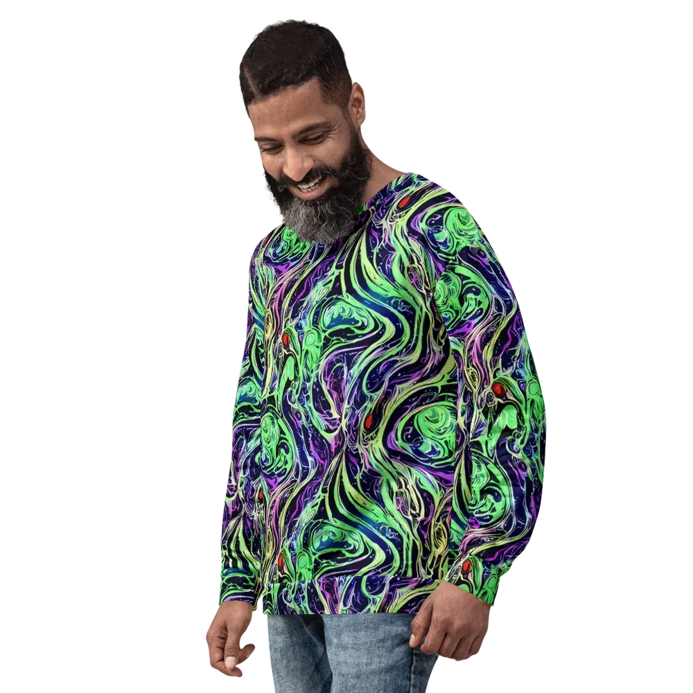 Alien Current on Sweatshirt — Left Front