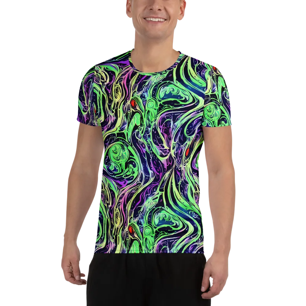 Alien Current on Men's Athletic T-Shirt — Front