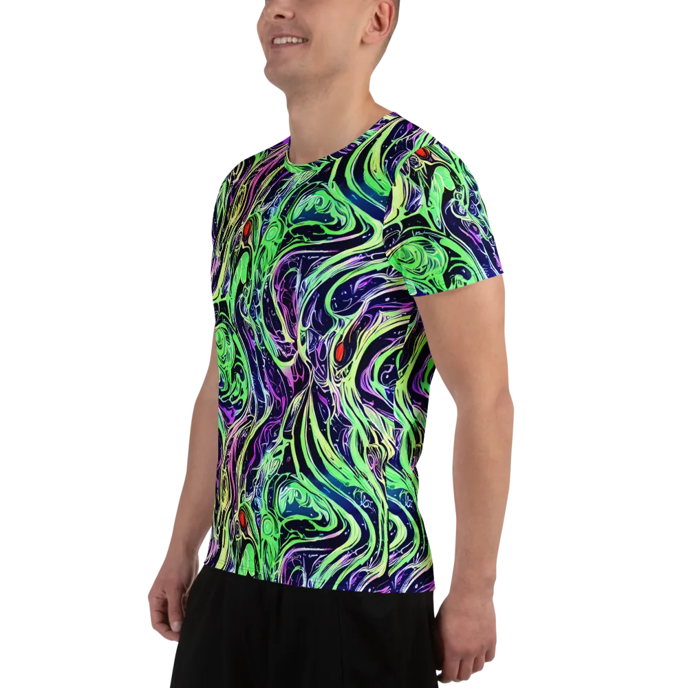 Alien Current on Men's Athletic T-Shirt — Left
